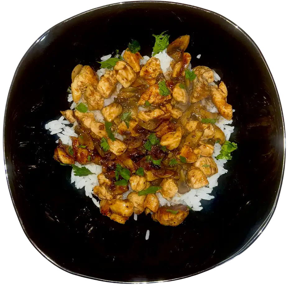 Riz poulet & champignons