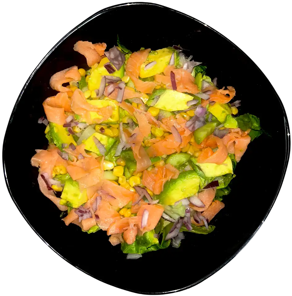 Salade saumon fumé