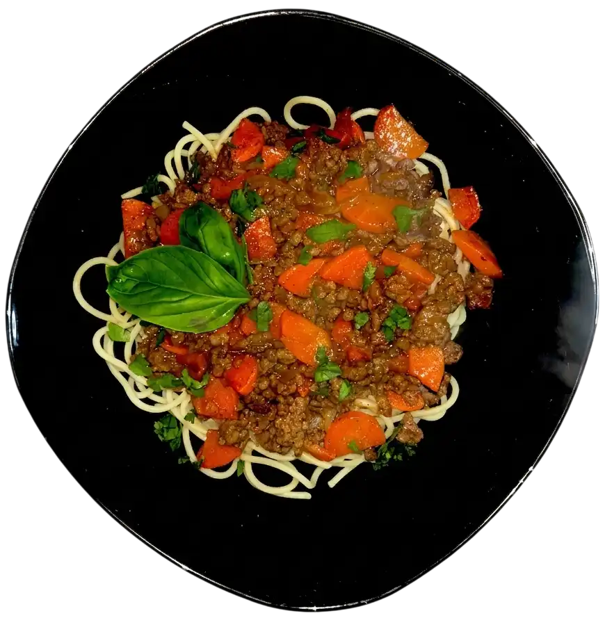 Penne Viande hachée teryaki